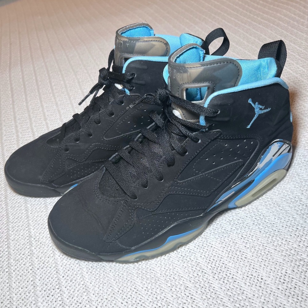 Jordan MVP Black University Blue Mens Basketball Shoes DZ4475-004 Size 10